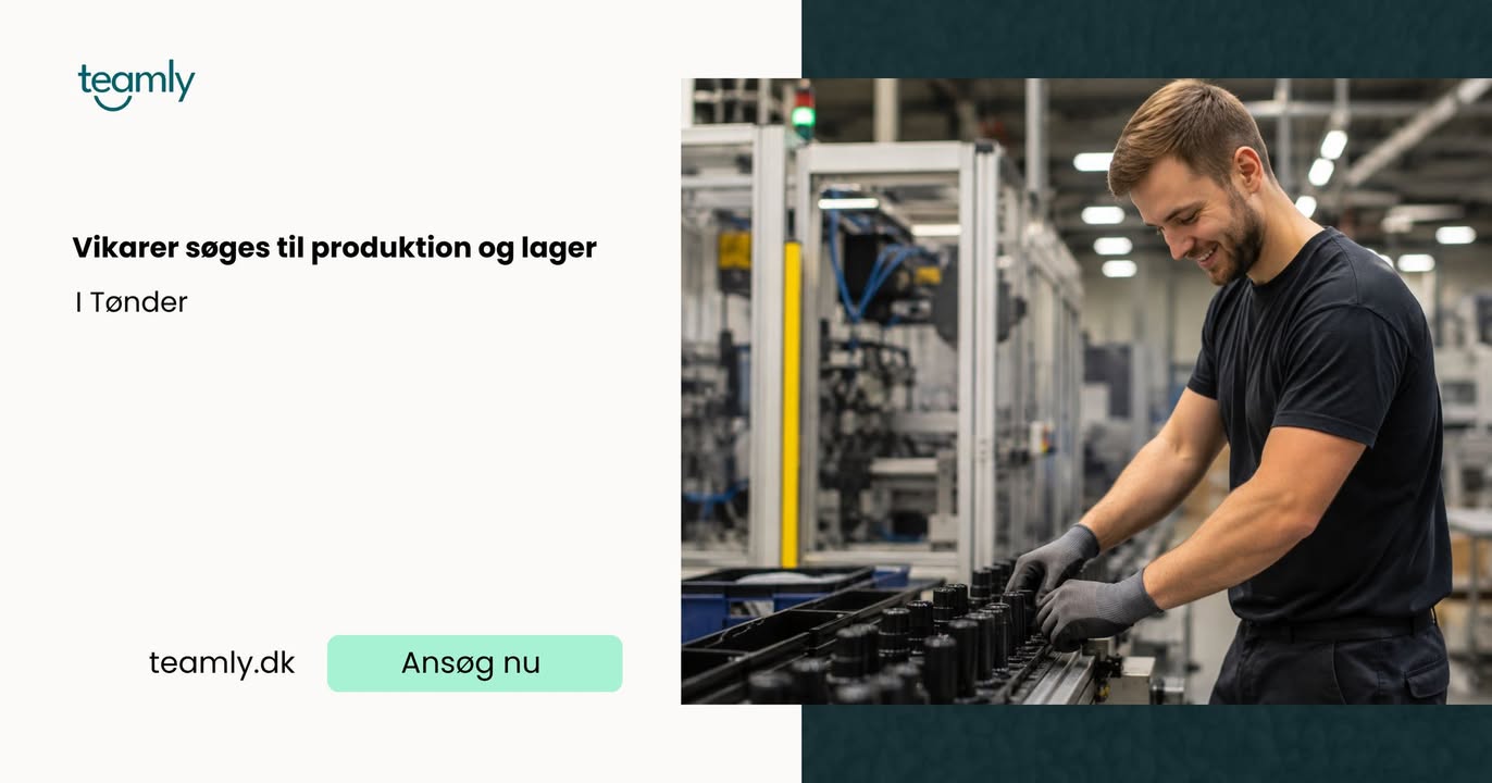 Produktionsmedarbejdere til fast nathold i træproduktion – Rødding